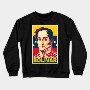 Simon Bolivar Poster Crewneck Sweatshirt